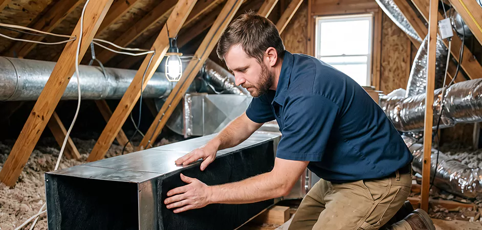 Acoustic Duct Liner Installation in Plainfield