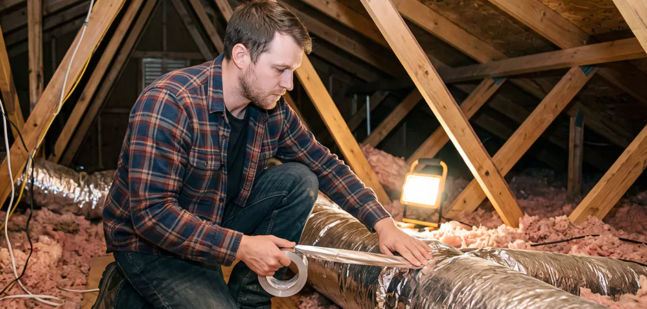 Attic Duct Sealing and Insulation in Plainfield