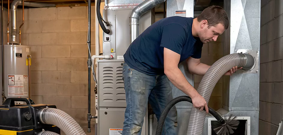 Negative Pressure Duct Cleaning for Large and Long Duct Systems in Plainfield