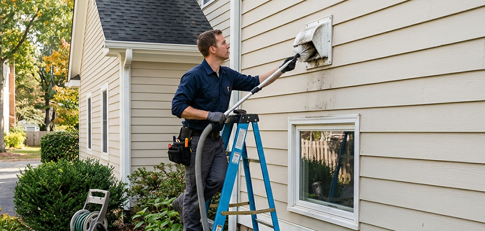 Exterior Vent Cap Cleaning in Plainfield